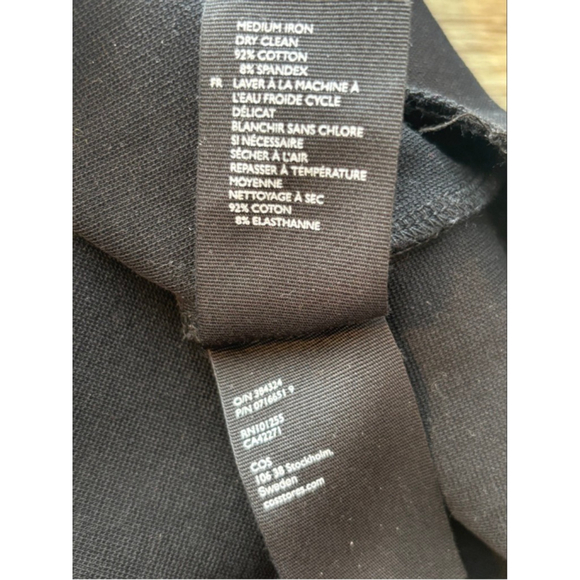 COS Womens Small Stretch-Jersey VNeck Tunic Dress Minimalist Modern Contemporary - Picture 12 of 14